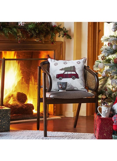 اشتري Home Woodland White Trolley Cozy Pillow 45x45cm في الامارات