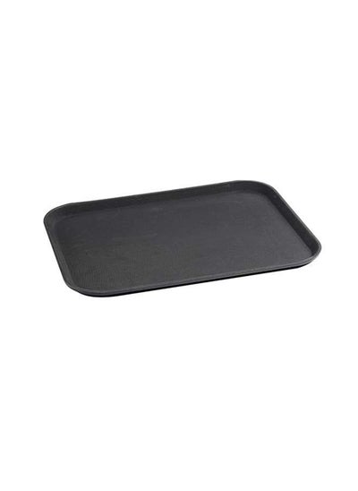 اشتري Non Slip Plastic Slip Tray Rectangular Black 45x65 cm في الامارات