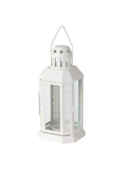 Buy Lantern For Tealight In Outdoor White 22 Cm in Saudi Arabia