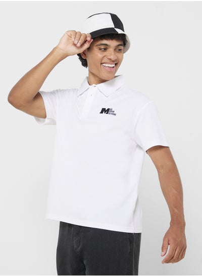 اشتري Men'S Polo Solid Short Sleeve T-Shirt في الامارات