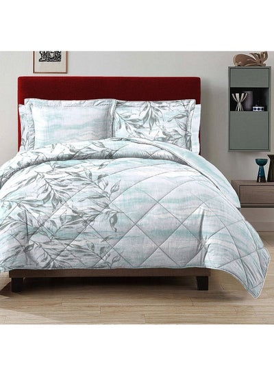 اشتري Maribel Super King-Sized Comforter Set, Grey - 240X260 Cm في الامارات