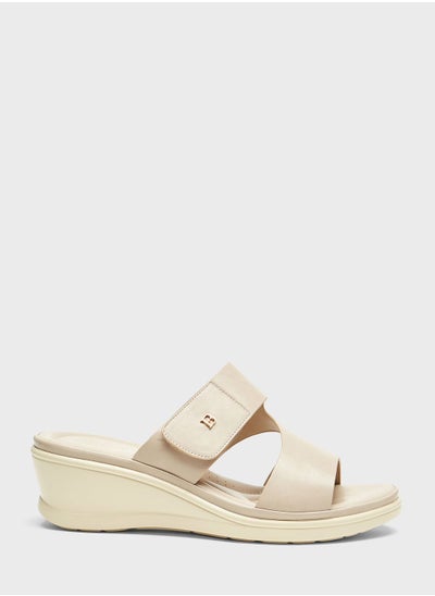 اشتري Double Strap Wedge Sandals في السعودية