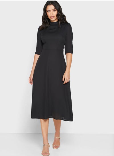 Buy High Neck Midi Dress in UAE