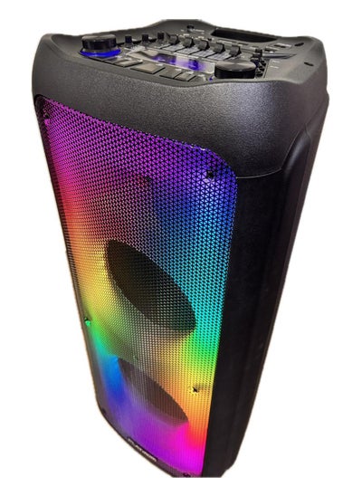 Buy PartyBox 10" Dual Platinum Portable Bluetooth Speaker Disco Light USB,Mic,Remote Control in Egypt