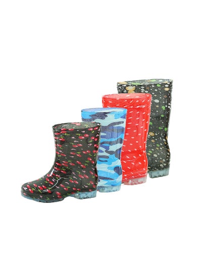 Buy Kids Cartoon High-top Rain BootsCrystal Camouflage Crystal Camouflage in Saudi Arabia