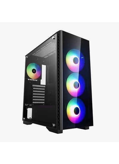 Buy Game Sekret IX Gaming PC, Intel Core i7-14700F Processor, 32GB DDR5 Ram, 500GB NVMe SSD, 990 PRO 1TB SSD, RTX 4070Ti SUPER 12GB GPU, 240MM Liquid Cooler, RGB 4F Mid-Tower Case-Black, Windows 11 pro… in UAE