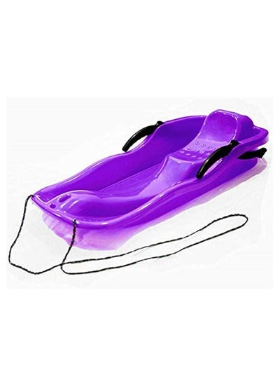 Buy Outdoor Sports Plastic Skiing Boards Sled Luge Snow Grass Sand Board Ski Pad Snowboard With Rope in UAE