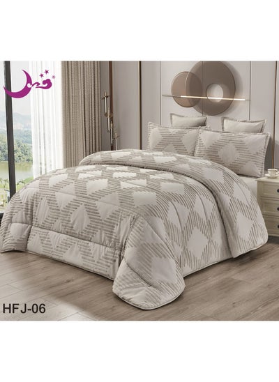 Buy Summer Comforter Set For One And A Half 4 Pieces Embroidered With A Modern Design in Saudi Arabia