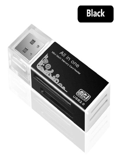اشتري 4 In 1 USB Card Reader Adapter For Memory Stick Pro Duo Micro SD/T-Flash/M2/MS في السعودية