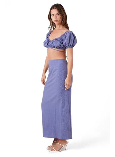 Buy Pin Dot Crop Top & Maxi Skirt Set in Egypt