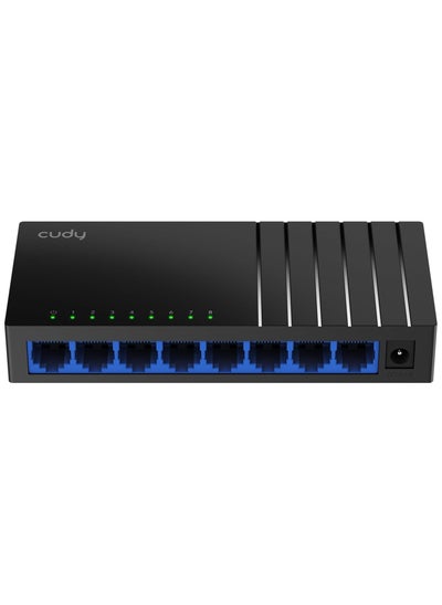 اشتري GS108D 8 Port Gigabit Ethernet Network Switch,Ethernet Splitter - Desktop, Fanless, Traffic Optimization, Plug and Play في الامارات