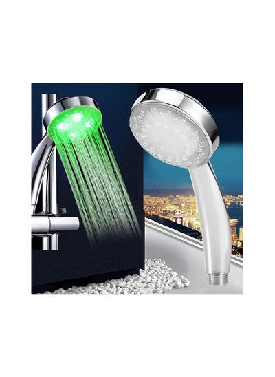 اشتري LED Shower Head, Handheld Shower, Instantly Illuminated by Water Flow, No Extra Lighting Needed, Eco-Friendly LED Showerhead في مصر