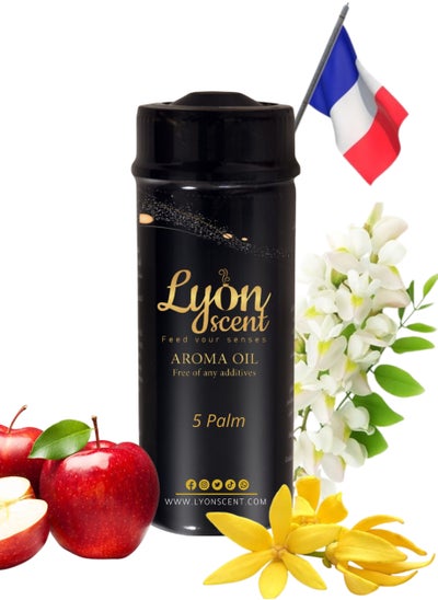 Buy Lyon Scent Aroma Oil, 100% Pure Oil, Perfume for Air Freshener, Diffuser Aroma, Fragrance Oil, Air Freshener Oil refill, Essential Scented Oil, Luxurious Scent (FIVE PALM) in UAE