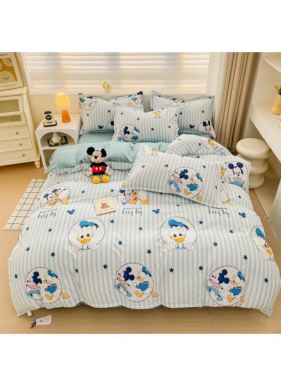 Buy Disney series Full Size Sheet Set Super Soft Kids 4 Piece Floral Bedding Set  Microfiber Sheets Includes Reversible Pillow Covers in UAE