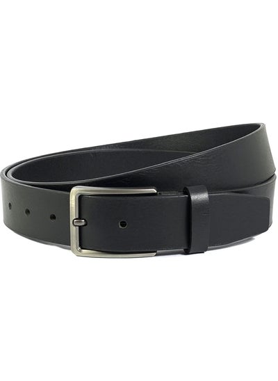 Buy CLASSIC MILANO® Genuine Leather Belt Men in an elegant GIFT BOX; Classic Jean Belt; Belts for men Mens belt Leather; Pin Buckle 35MM in UAE