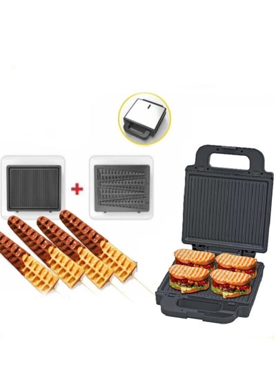 Buy Steak waffle maker and sandwich maker  2 in 1 1400 watts in Saudi Arabia