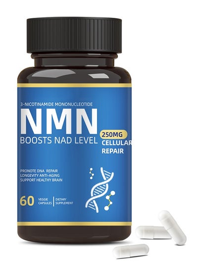 Buy NMN Supplement Alternative - Liposomal NMNH (Dihydronicotinamide Mononucleotide) - High Purity NAD Supplement for Anti Aging, Energy, Focus - 60 Capsules - 250mg in Saudi Arabia