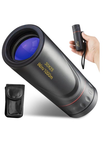 Buy Monocular Telescope, Upgrade 30 x 25 HD Monoculars for Adults High Powered, Be Used for Stargazing, Hunting, Black in UAE