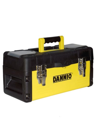 Buy Plastic And Steel Tool Box With Handle black 44 x 22 x 20cm in UAE