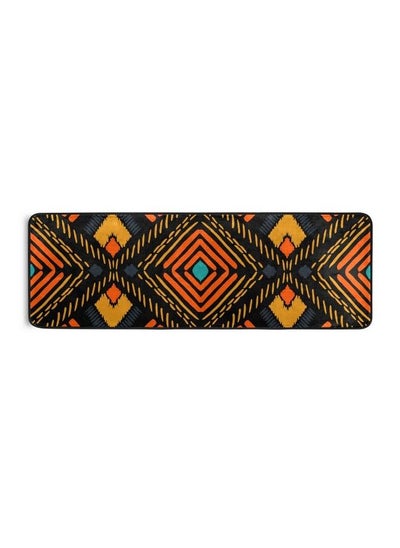 Buy African Ethnic Geometric Pattern In Aztec Style Runner Area Rug Non Slip Floor Mat For Hallway Entryway Living Room Bedroom Dorm Home Decor 72X24 Inches in UAE