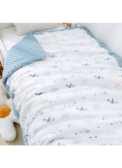 اشتري Baby Girls Blanket Thick and Warm Super Soft Infant Toddler Blanket Comforter with Raised Dots for Crib Cot Stroller 110cmX140cm في السعودية