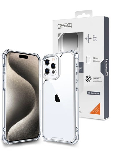 Buy Premium Protection Series Crystal Palace D3O Crystalex Drop Protection Transparent Case Cover For Apple iPhone 15 Pro Max 2023 Clear in UAE