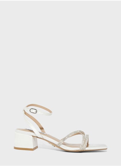 Buy Ankle Strap Mid Heel Sandals in Saudi Arabia