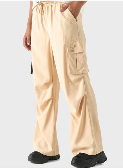 اشتري Wide Leg Pocket Detail Pants في الامارات