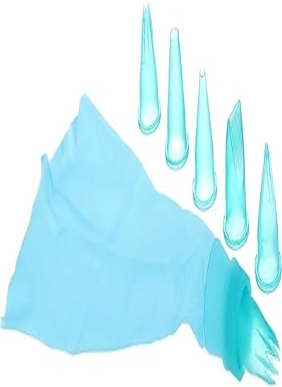 Buy MT Silicone Icing Bag with 6 Decorating Tips - Multi Color in Egypt