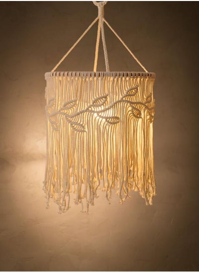 Buy Macrame Hanging Lantern,Boho Pendant Lamp,Tassel in Egypt