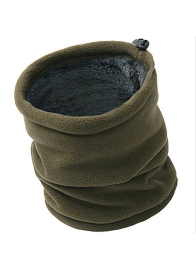 Buy Unisex Knitted Snood Neck Warmer Thickened Winter ScarfArmy Green Army Green in UAE