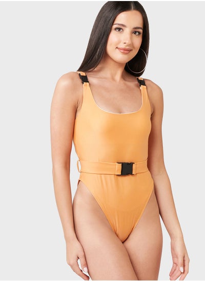 Buy Swimsuit With Belt Detail in Saudi Arabia