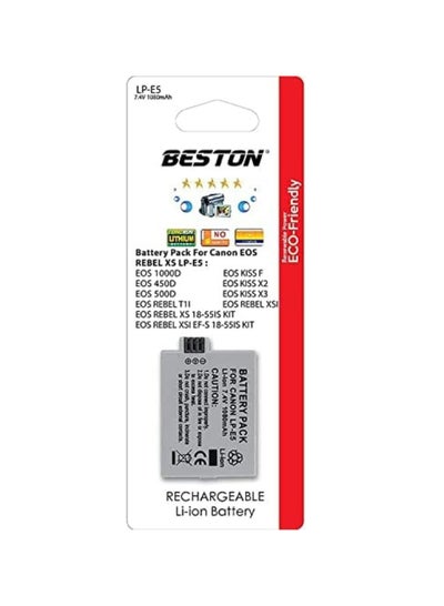 Buy Beston LP-E5 Camera Battery (1080mAh, 7.4V) in Egypt