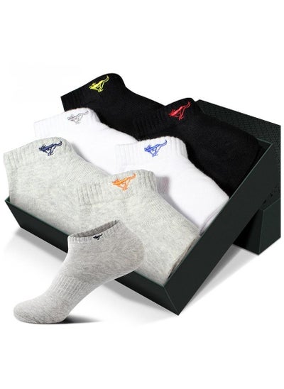 اشتري 6 Pairs Of Boxed Men's Breathable Sports Boat Socks في الامارات