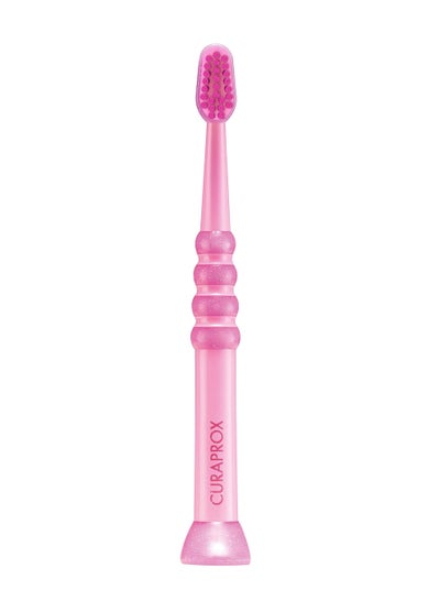 Buy Curaprox Baby Toothbrush - Soft toothbrush for babies & kids 0-4 years old - 4260 Extra-fine CUREN Filaments for gentle, efficient brushing Multicolor in UAE