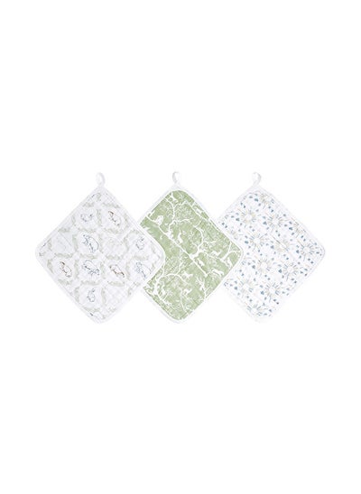 Buy Essentials Muslin Washcloth - Pack of 3 - Harmony in UAE