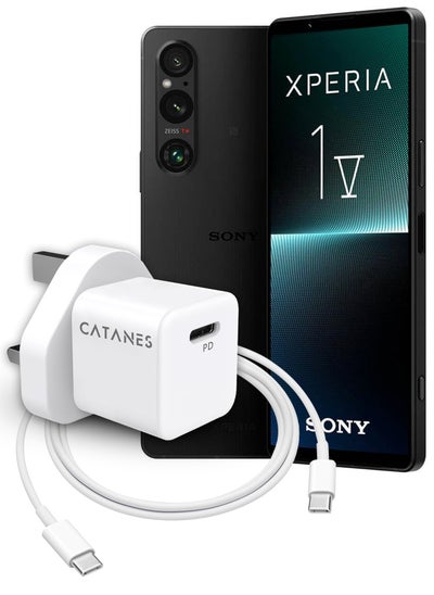 اشتري 25W PD Fast Charger Adapter Type C 3Pins with 1m Cable Type C for Sony Xperia 1 V and Sony Xperia 1 IV / White في الامارات