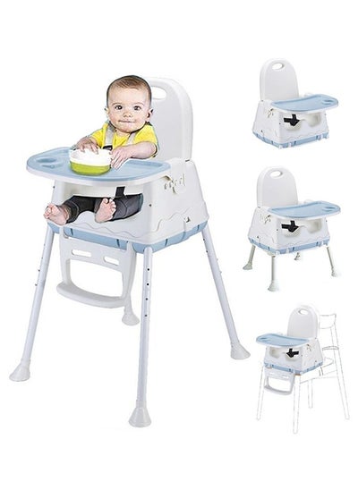 Buy Baby Portable Feeding Chair With Dining Tray With Height-Adjustable, 3 Months To 4 Years in UAE