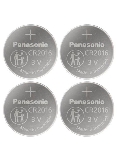 Buy Panasonic CR 2016 Lithium Coin Battery Pack of 4 in Saudi Arabia