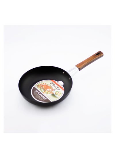 اشتري Japanese Iron Fry Pan With Wooden Handle Size 20 Cm في السعودية