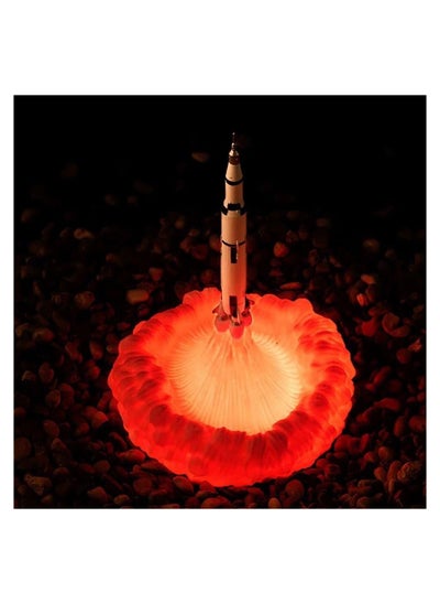 Buy New Launched 3D Print Space Shuttle Lamp Night Light for Space Fans Moon Lamp Rocket Lamp As Room Decoration in UAE