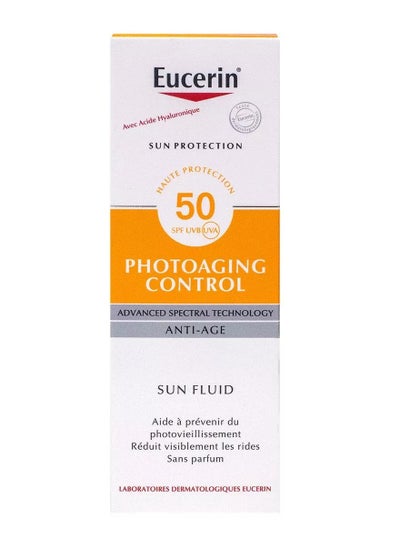 Buy Face Sunscreen Photoaging Control Anti-Age Sun Fluid Suitable As Make-Up Base 50ml in Saudi Arabia