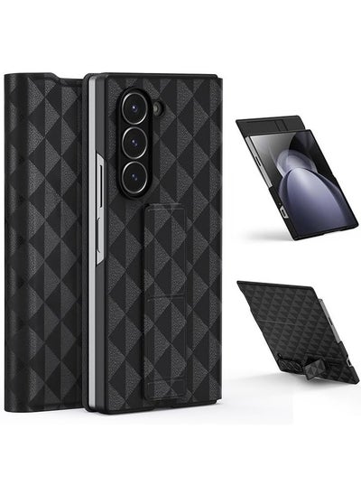 Buy Case Compatible with Samsung Galaxy Z Fold 6 5G, PU Leather Card Holder Case Shockproof Protective Cover with Kickstand for Samsung Galaxy Z Fold 6 in Saudi Arabia