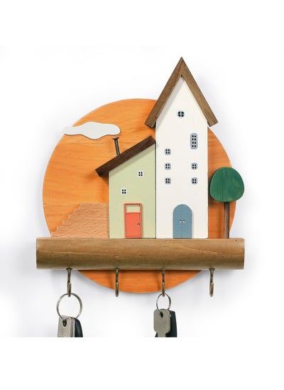 اشتري Key Holder Wall Mount, Decorative Farmhouse Hooks, Handmade Key Rack Organizer for Entryway, Kitchen, Hallway, Towel, Leash, Jewelry Hangers, Cute Accessories في الامارات