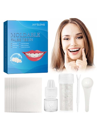 Buy Tooth Repair Kit, Dental Care Kit for Filling Missing, Broken Teeth, Crowns and Bridges, Moldable Fake Teeth Suitable for Men and Women in UAE