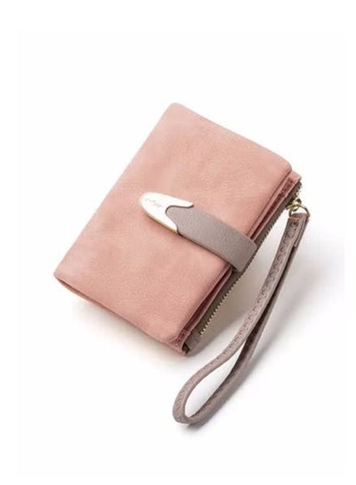 اشتري Multifunctional Leather Ladies Wallet Pink في السعودية