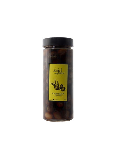 اشتري Zejd Souri Black Olives Jar 586GR في الامارات