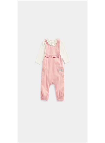 اشتري Pink Dungarees and Bodysuit Set في الامارات