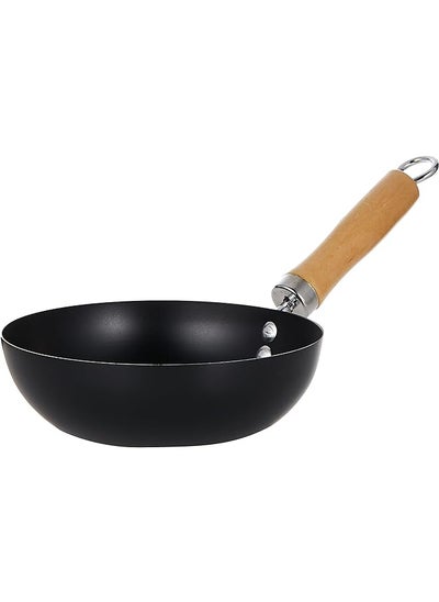 اشتري Aluminum Non Stick Wok Pan 20 Cm Black Pr42254 في السعودية