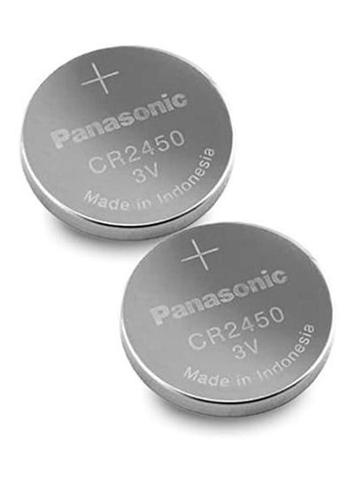 Buy 2-Pieces Panasonic CR2450 Lithium 3V Indonesia Batteries in UAE